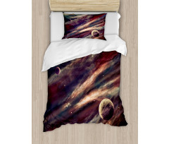 Nebula Planet Cloud Duvet Cover Set