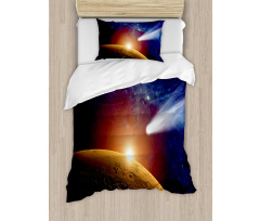 Dark Solar Scenery Duvet Cover Set