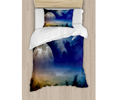 Clouds Full Moon Duvet Cover Set