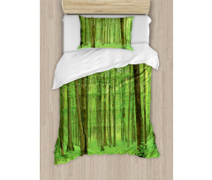 Forest in a Sunny Day Duvet Cover Set