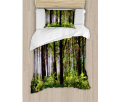 Bushes and Thick Trunks Duvet Cover Set