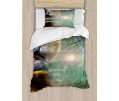 Eagle Thunder Clouds Duvet Cover Set