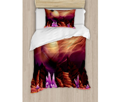 River Mars with Nebula Duvet Cover Set