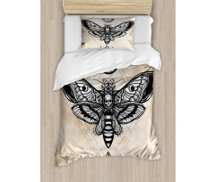 Hawk Moth Skull Magic Duvet Cover Set