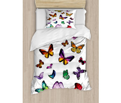 Flying Butterflies Duvet Cover Set