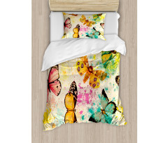 Murky Grungy Butterfly Duvet Cover Set