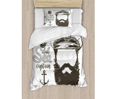Hat and Beard Seaman Duvet Cover Set