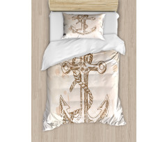 Navy Rope Summer Holiday Duvet Cover Set