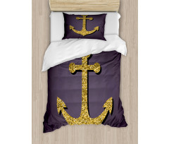 Anchor Pattern Tranquil Duvet Cover Set