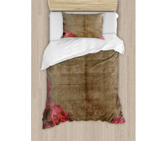 Vintage Roses Frame Duvet Cover Set