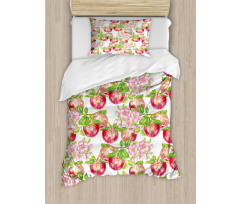 Nature Apple Tree Flower Duvet Cover Set