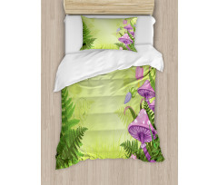 Mushroom Flower Magic Duvet Cover Set