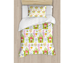 Spring Forest Toadstool Duvet Cover Set