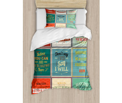 Uplifting Wise Messages Duvet Cover Set