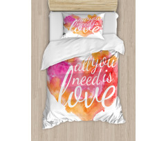 Watercolor Splash Duvet Cover Set