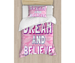 Motivational Phrases Duvet Cover Set