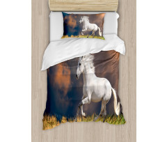 Andalusian Horse Dusk Duvet Cover Set