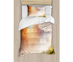 Sunbeams Foggy Mountain Duvet Cover Set