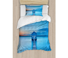 Sunrise Lakehouse Cabin Duvet Cover Set