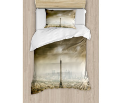 Paris Skyline City Duvet Cover Set