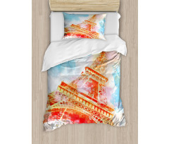 Eiffel Tower Duvet Cover Set