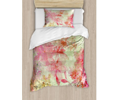 Retro Design Old Grunge Duvet Cover Set