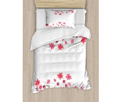 Herbs Blossoms Bridal Duvet Cover Set