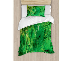 Exotic Jungle Plants Duvet Cover Set