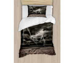 Bolts Across the Sandy Beach Duvet Cover Set