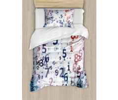 Digital Code Numbers Duvet Cover Set