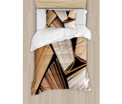 Pile of Old Book Library Duvet Cover Set