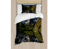 Pastoral Snowy Alps Duvet Cover Set