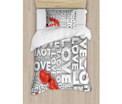 Valentines Romance Art Duvet Cover Set