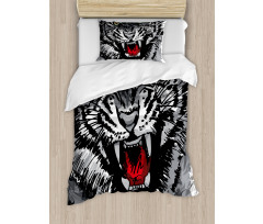 Tiger Roars Duvet Cover Set