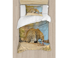 Leopard in Safari Duvet Cover Set