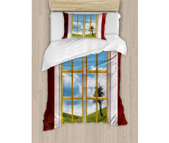 Meadow Grass Countryside Duvet Cover Set