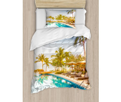 Resting Under Palms Duvet Cover Set