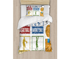 Grunge Basketball Sport Duvet Cover Set