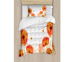 Bridal Watercolor Art Duvet Cover Set