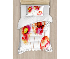 Blooming Poppies Duvet Cover Set
