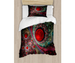 Vintage Abstract Forms Duvet Cover Set