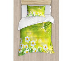 Daffodils Spring Petals Duvet Cover Set