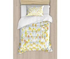 Daffodil Bloom Spring Duvet Cover Set