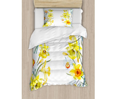 Meditation Flowers Duvet Cover Set