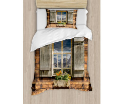 View from Mountain Hut Duvet Cover Set