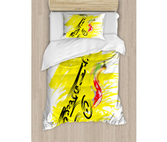 Jazz Saxophone Duvet Cover Set