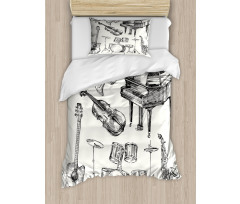 Musical Instruments Duvet Cover Set