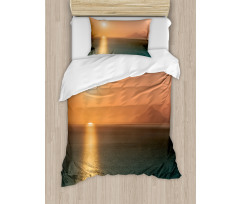 Sunrise over Ocean Duvet Cover Set