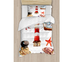 Lighthouse Seagull Duvet Cover Set