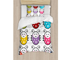 Smiling Ladybugs Set Duvet Cover Set